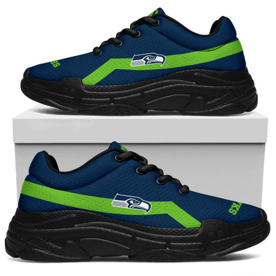 Edition Chunky Sneakers With Line Seattle Seahawks Shoes