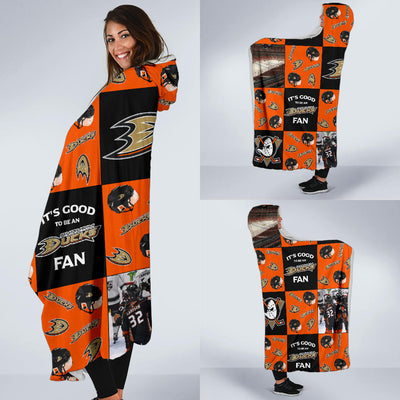 It's Good To Be An Anaheim Ducks Fan Hooded Blanket