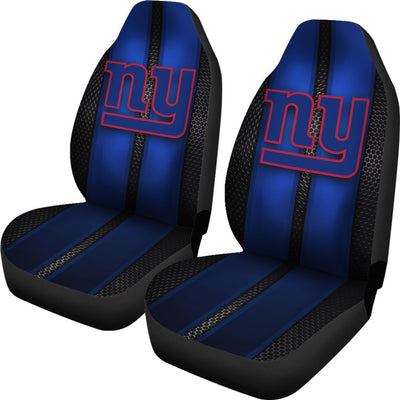 Incredible Line Pattern New York Giants Logo Car Seat Covers