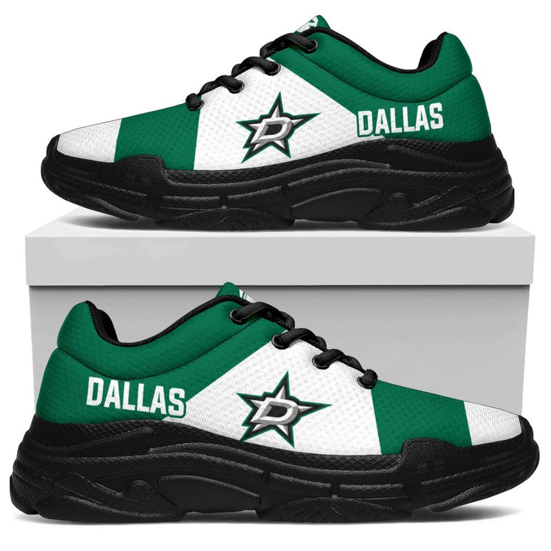 Colorful Logo Dallas Stars Chunky Sneakers