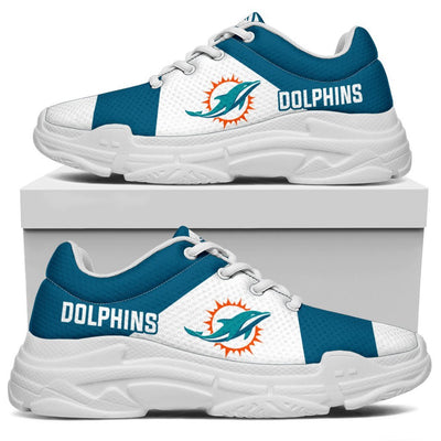 Colorful Logo Miami Dolphins Chunky Sneakers