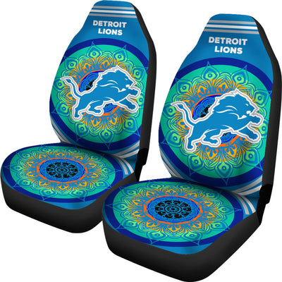 Unique Magical And Vibrant Detroit Lions Car Seat Covers