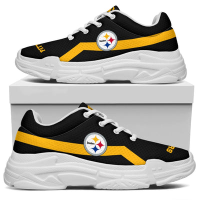 Edition Chunky Sneakers With Line Pittsburgh Steelers Shoes