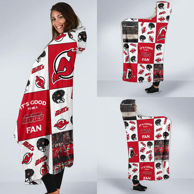 It's Good To Be A New Jersey Devils Fan Hooded Blanket