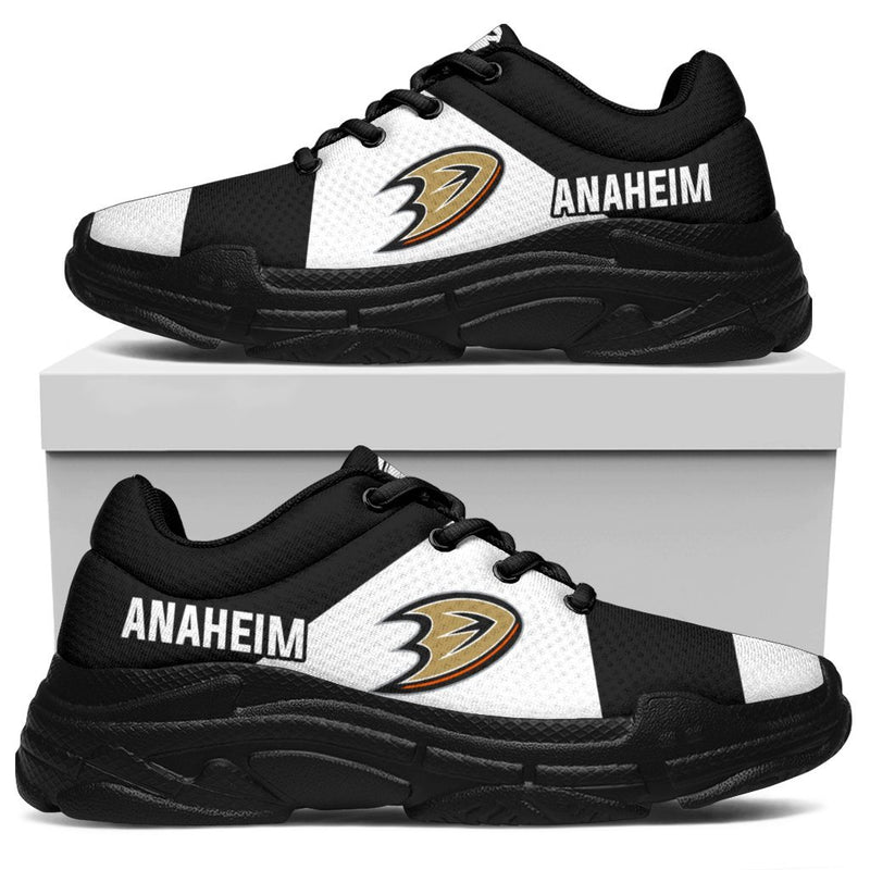 Colorful Logo Anaheim Ducks Chunky Sneakers
