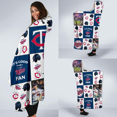 It's Good To Be A Minnesota Twins Fan Hooded Blanket