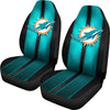 Incredible Line Pattern Miami Dolphins Logo Car Seat Covers