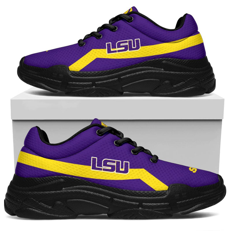 Edition Chunky Sneakers With Line LSU Tigers Shoes