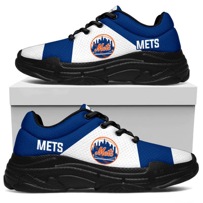 Colorful Logo New York Mets Chunky Sneakers