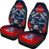 Colorful Pride Flag New England Patriots Car Seat Covers