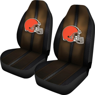 Incredible Line Pattern Cleveland Browns Logo Car Seat Covers