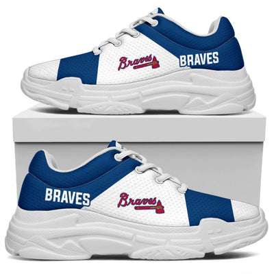 Colorful Logo Atlanta Braves Chunky Sneakers