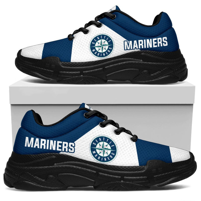 Colorful Logo Seattle Mariners Chunky Sneakers