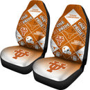 Colorful Pride Flag Texas Longhorns Car Seat Covers