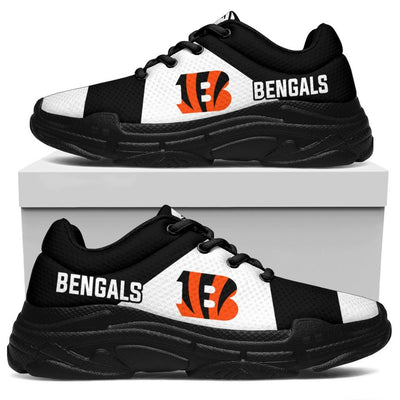 Colorful Logo Cincinnati Bengals Chunky Sneakers