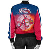 Playing Game With Atlanta Braves Jackets Shirt For Women