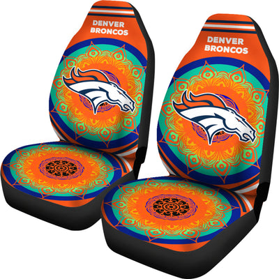 Unique Magical And Vibrant Denver Broncos Car Seat Covers