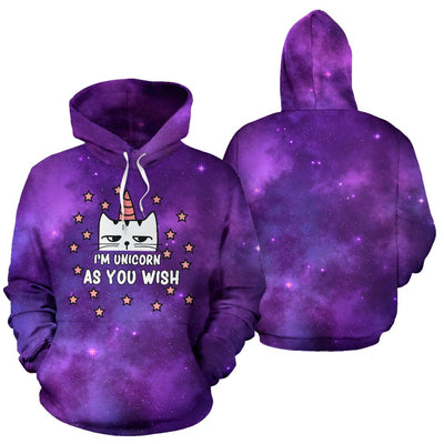 I'm Unicorn As You Wish Cat All Over Printed Hoodies