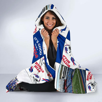 It's Good To Be A Buffalo Bills Fan Hooded Blanket