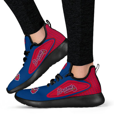 Legend React Atlanta Braves Mesh Knit Sneakers