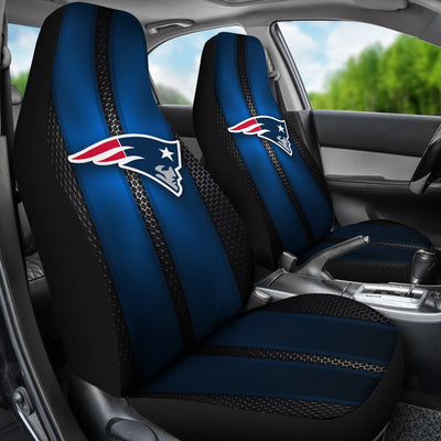 Incredible Line Pattern New England Patriots Logo Car Seat Covers