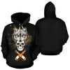 Realistic Wolf Skull All Over Printed Hoodies