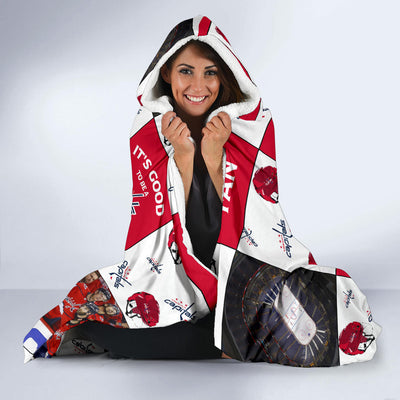 It's Good To Be A Washington Capitals Fan Hooded Blanket