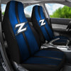 Incredible Line Pattern Akron Zips Logo Car Seat Covers