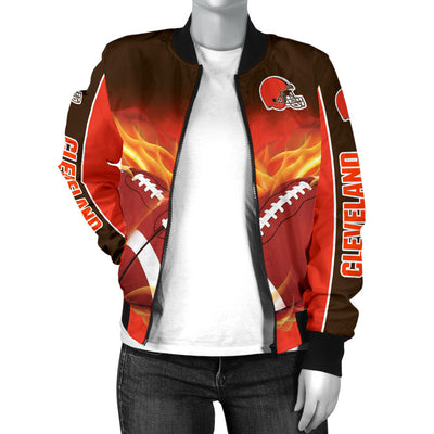 Playing Game With Cleveland Browns Jackets Shirt For Women