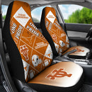 Colorful Pride Flag Texas Longhorns Car Seat Covers
