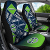 Colorful Pride Flag Seattle Seahawks Car Seat Covers