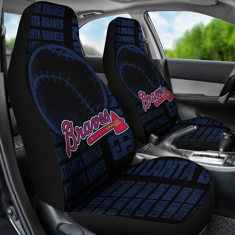 Gorgeous The Victory Atlanta Braves Car Seat Covers