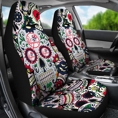 Party Skull New York Yankees Car Seat Covers