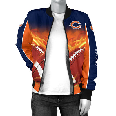 Playing Game With Chicago Bears Jackets Shirt For Women
