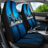 Incredible Line Pattern Buffalo Bulls Logo Car Seat Covers