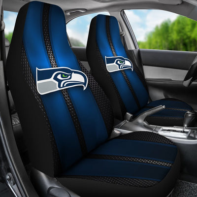 Incredible Line Pattern Seattle Seahawks Logo Car Seat Covers