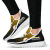 New Style Top Logo Pittsburgh Steelers Mesh Knit Sneakers