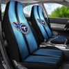 Incredible Line Pattern Tennessee Titans Logo Car Seat Covers