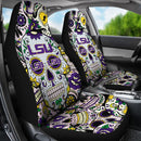 Party Skull LSU Tigers Car Seat Covers