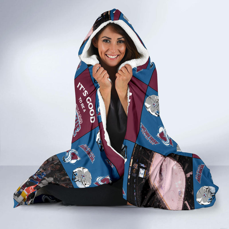 It's Good To Be A Colorado Avalanche Fan Hooded Blanket