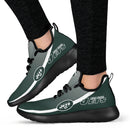 New Style Top Logo New York Jets Mesh Knit Sneakers
