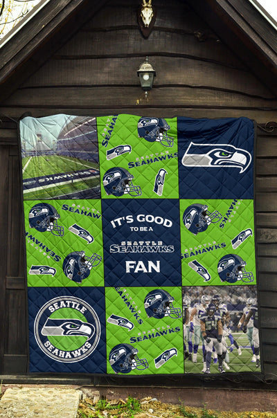 It's Good To Be A Seattle Seahawks Fan Quilt