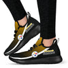 New Style Top Logo Pittsburgh Steelers Mesh Knit Sneakers