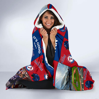 It's Good To Be A Texas Rangers Fan Hooded Blanket