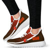 New Style Top Logo Cleveland Browns Mesh Knit Sneakers