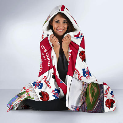 It's Good To Be A Philadelphia Phillies Fan Hooded Blanket