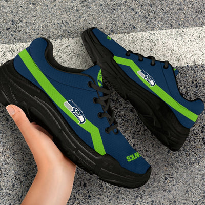 Edition Chunky Sneakers With Line Seattle Seahawks Shoes