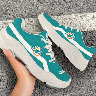 Edition Chunky Sneakers With Line Miami Dolphins Shoes