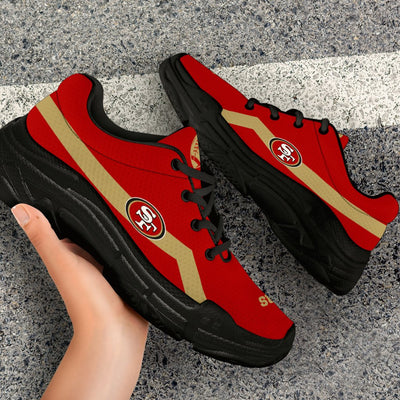 Edition Chunky Sneakers With Line San Francisco 49ers Shoes