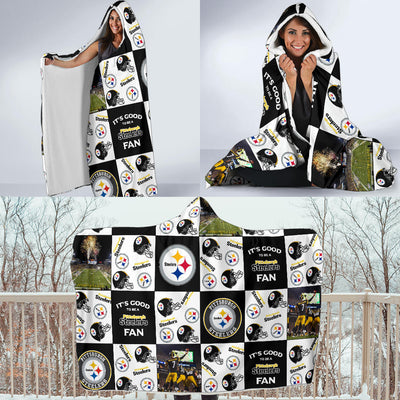 It's Good To Be A Pittsburgh Steelers Fan Hooded Blanket